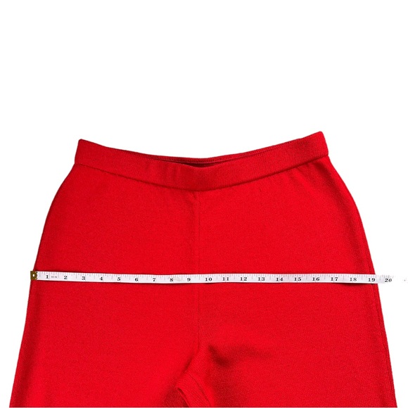 St. John Collection Red Santana Knit Button Front Blazer 
Jacket Pants Suit - Picture 13 of 17